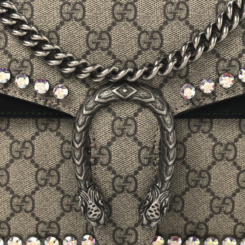 Gucci Gg Supreme Crystal Small Dionysus