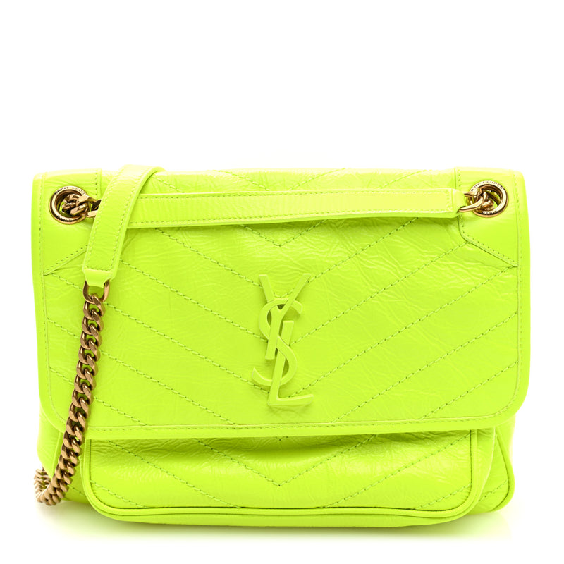 Saint Laurent Crinkled Calfskin