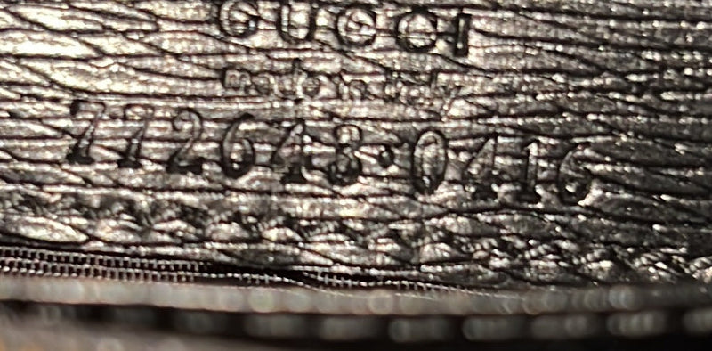 Gucci Script Logo Chain Wallet Leather