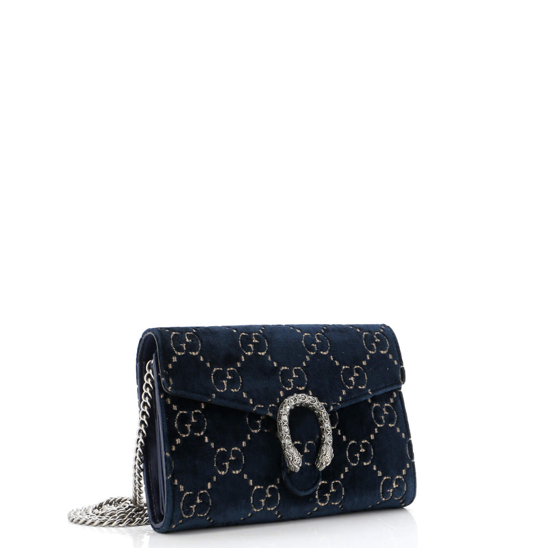 Gucci Dionysus Chain Wallet Gg Velvet