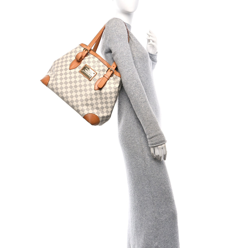 Louis Vuitton Damier Azur Hampstead Mm