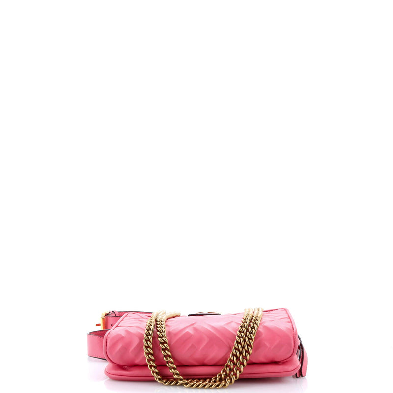 Fendi Upside Down Bag Zucca Embossed