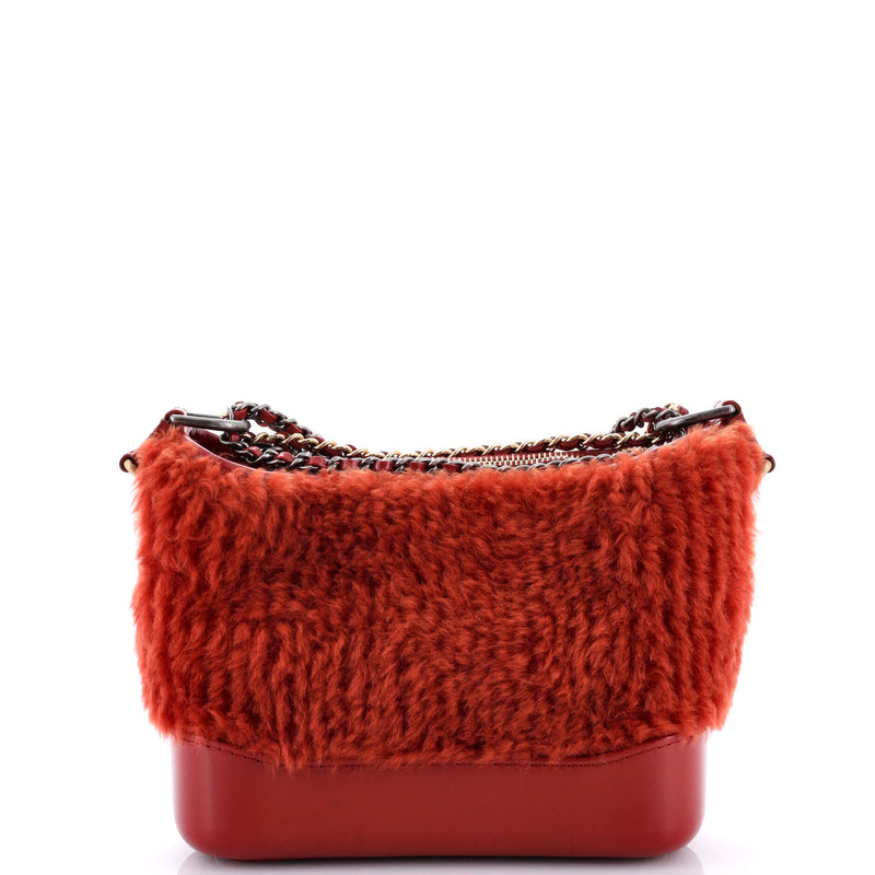 Chanel Gabrielle Hobo Shearling And