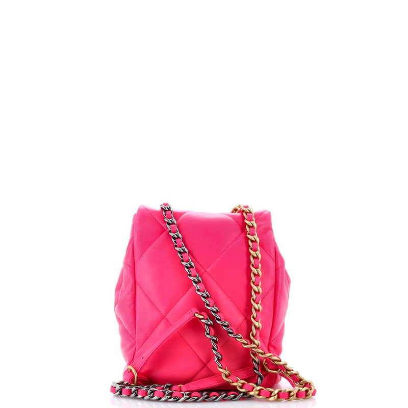 Chanel 19 Flap Backpack Quilted Lambskin