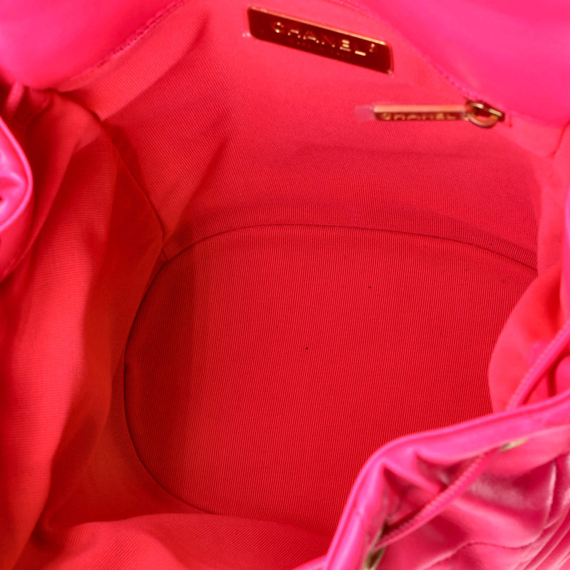 Chanel 19 Flap Backpack Quilted Lambskin