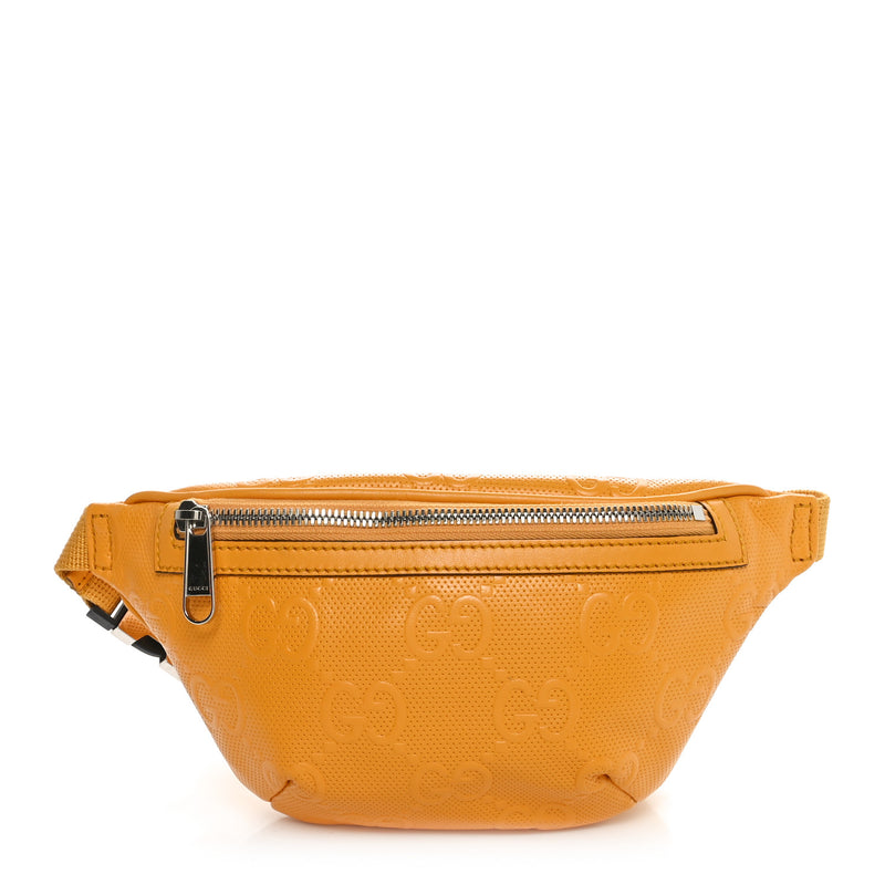 Gucci Calfskin Gg Tennis Embossed Belt