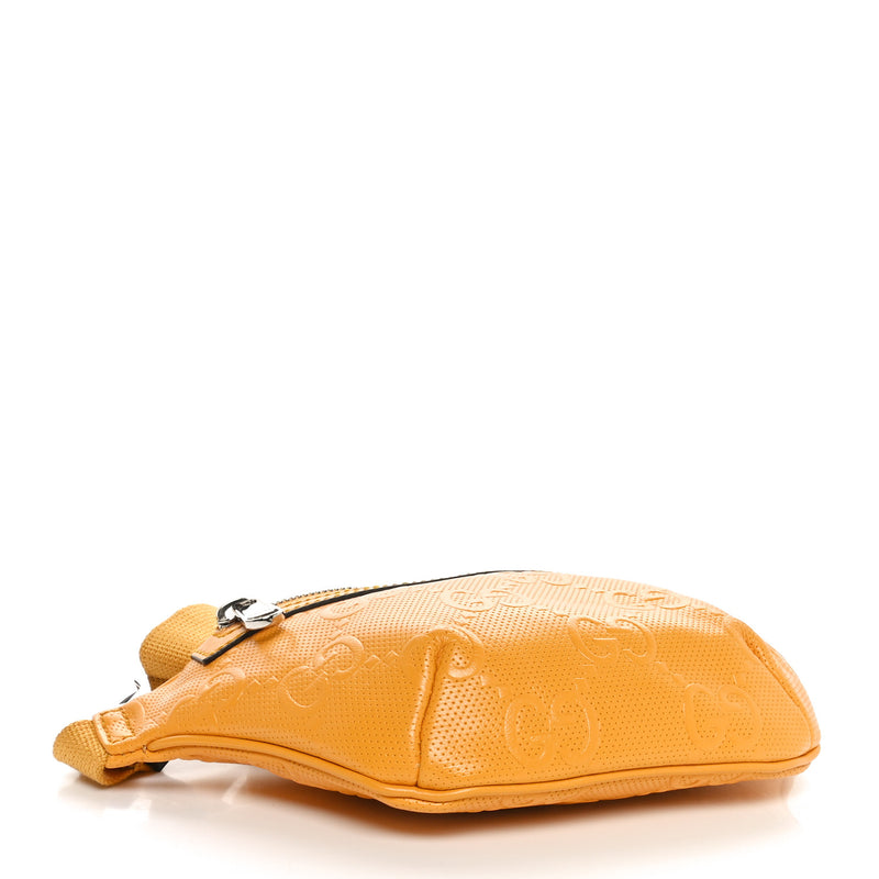 Gucci Calfskin Gg Tennis Embossed Belt