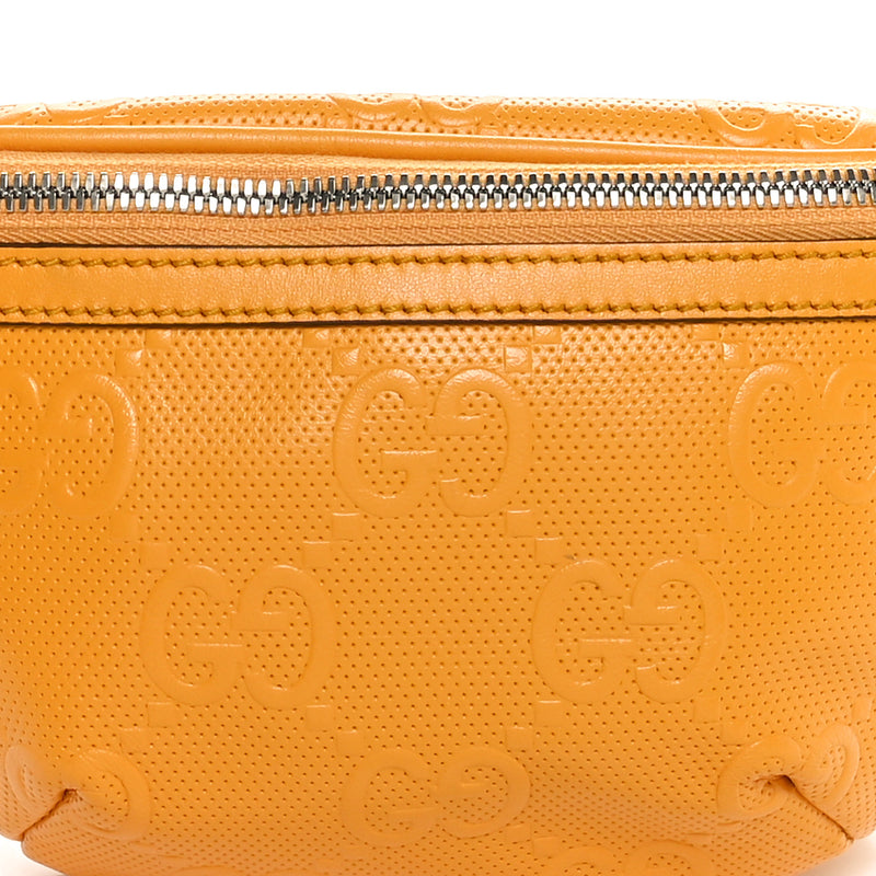 Gucci Calfskin Gg Tennis Embossed Belt