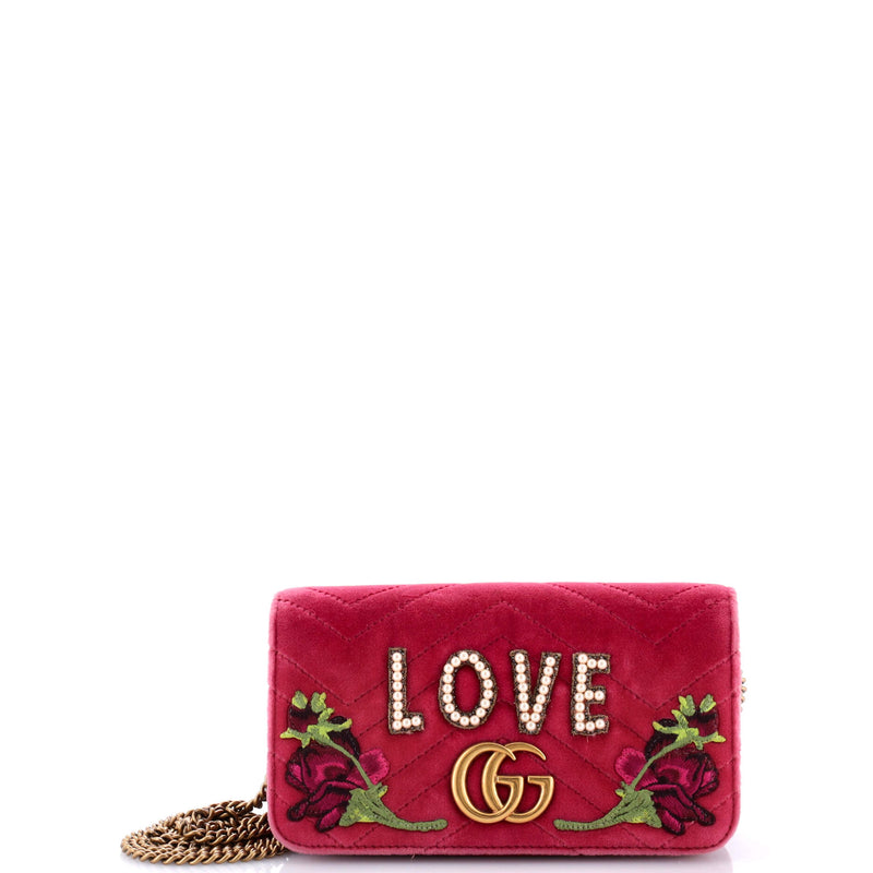 Gucci Gg Marmont Chain Flap Bag