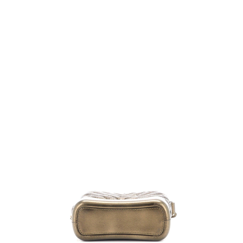 Chanel Gabrielle Hobo Chevron Metallic