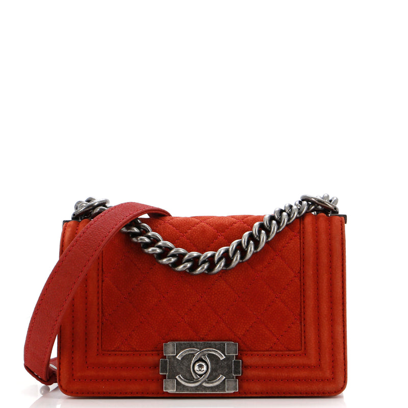 Chanel Boy Flap Bag Quilted Matte Caviar