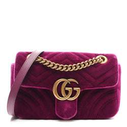 Gucci Velvet Matelasse Mini Gg Marmont