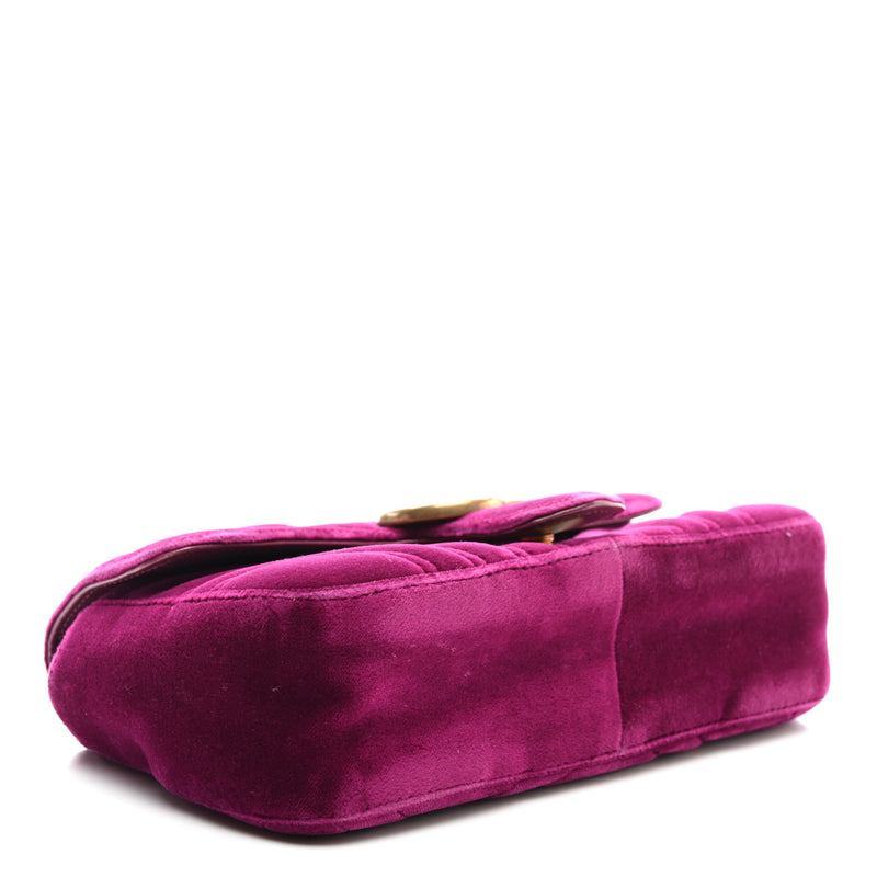 Gucci Velvet Matelasse Mini Gg Marmont