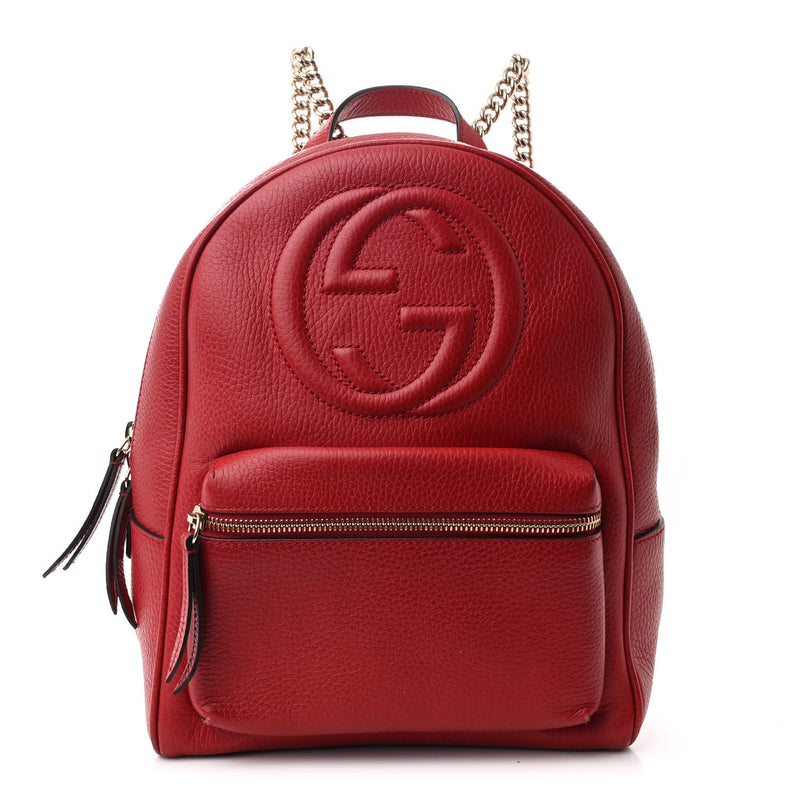 Gucci Pebbled Calfskin Soho Chain