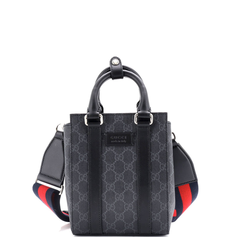 Gucci Convertible Web Open Tote Gg