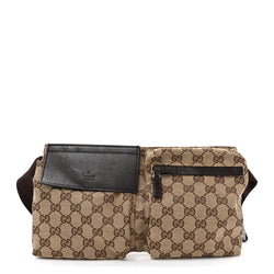 Gucci Gg Double Pocket Belt Bag Dark