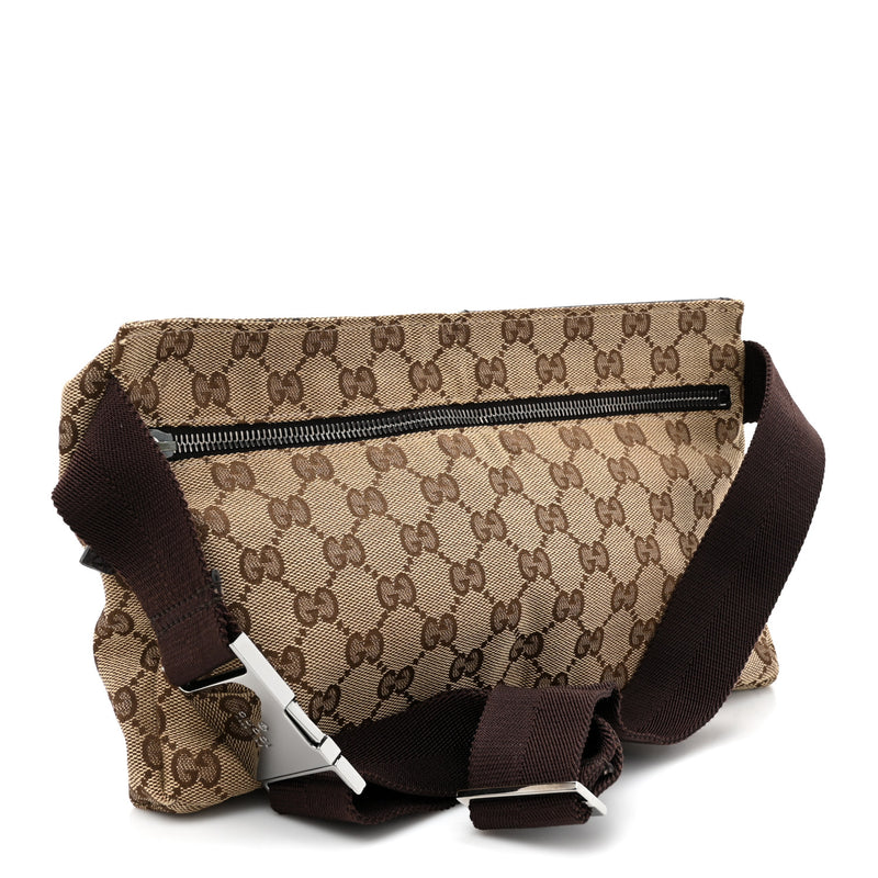 Gucci Gg Double Pocket Belt Bag Dark