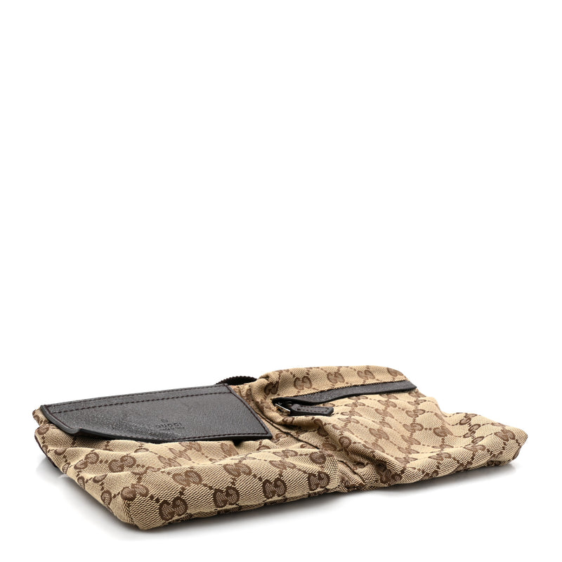 Gucci Gg Double Pocket Belt Bag Dark