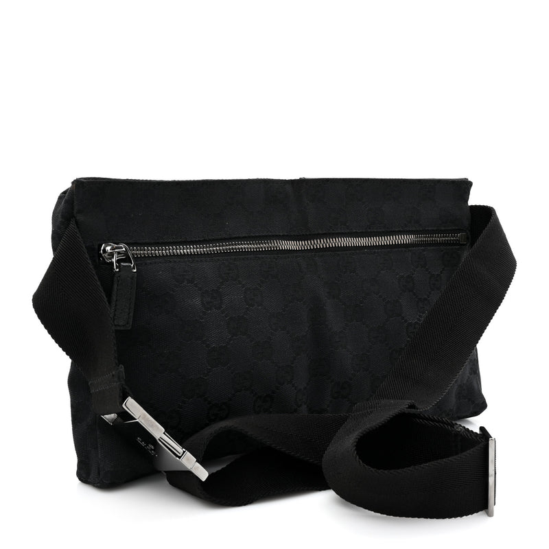Gucci Gg Double Pocket Belt Bag Black