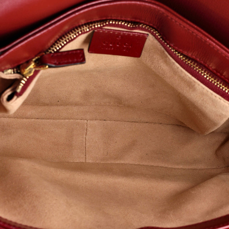 Gucci Horsebit Shoulder Bag Gg Coated