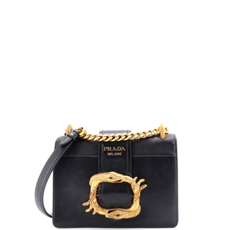 Prada Animalier Cahier Crossbody Bag