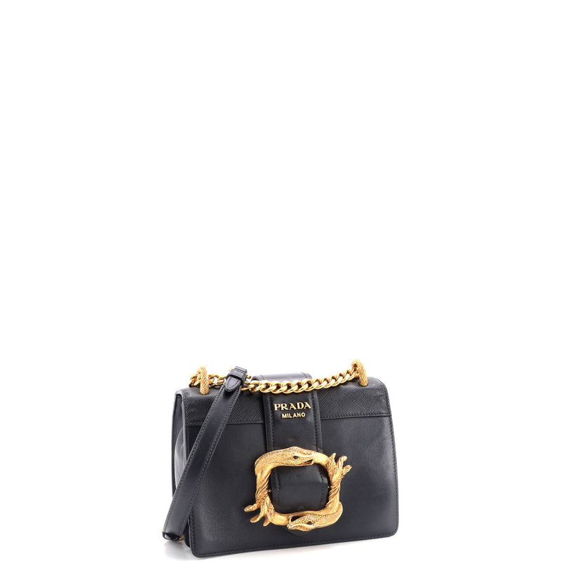 Prada Animalier Cahier Crossbody Bag