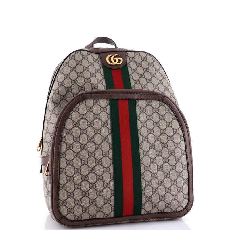 Gucci Ophidia Backpack Gg Coated Canvas