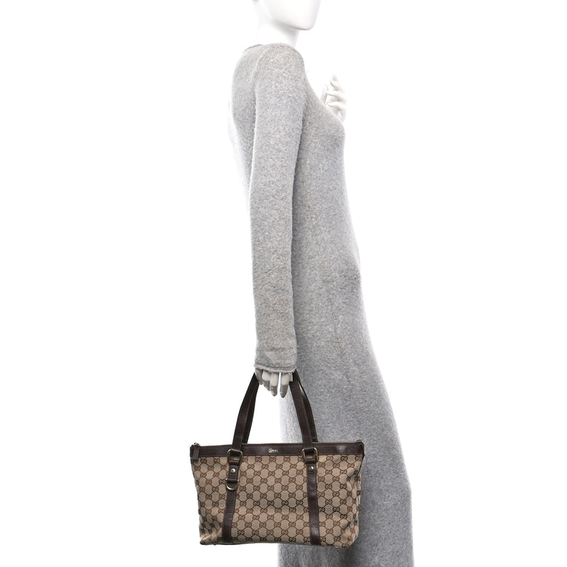 Gucci Medium Abbey Tote Dark Brown