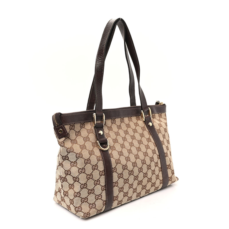 Gucci Medium Abbey Tote Dark Brown
