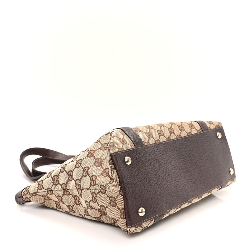 Gucci Medium Abbey Tote Dark Brown