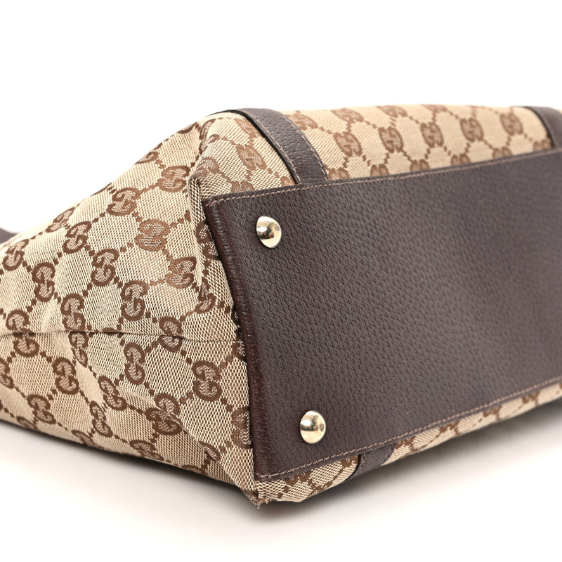 Gucci Medium Abbey Tote Dark Brown