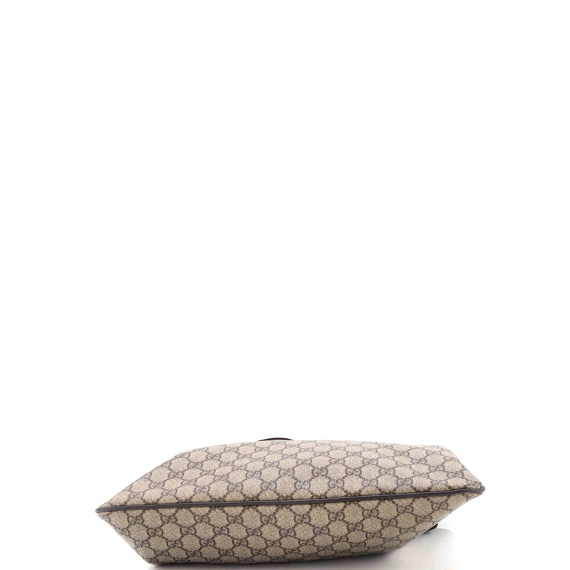 Gucci Zip Top Messenger Bag Gg Coated