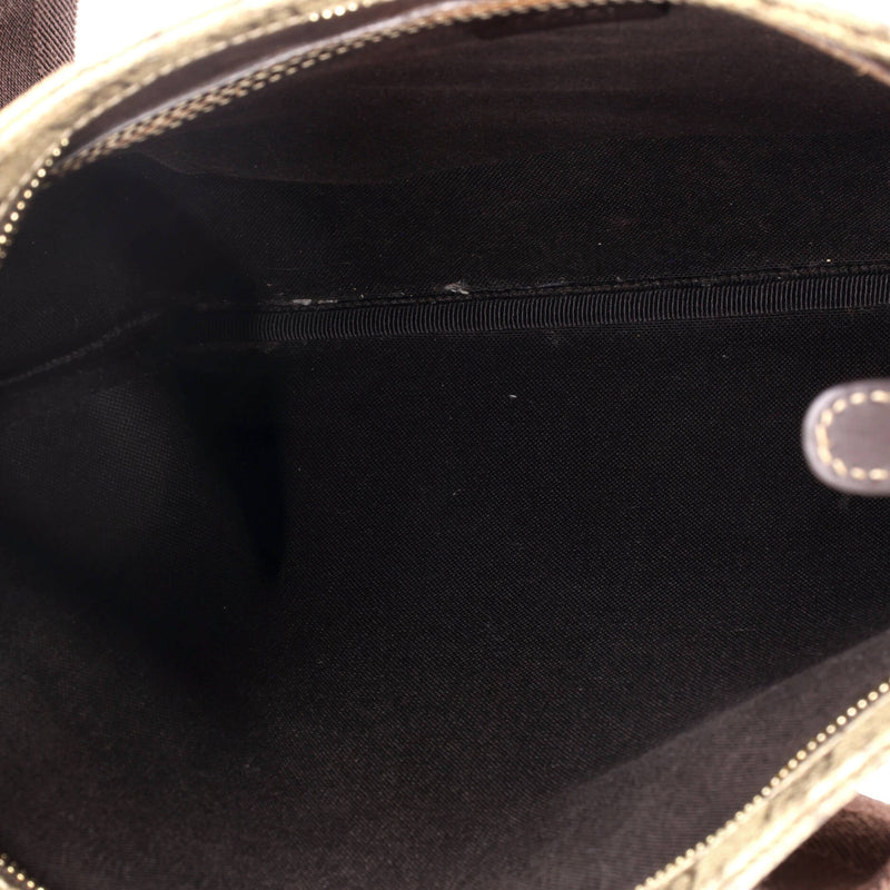Gucci Zip Top Messenger Bag Gg Coated