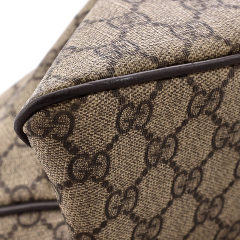 Gucci Zip Top Messenger Bag Gg Coated