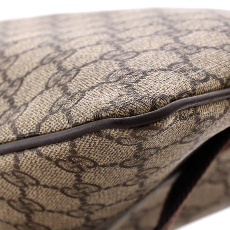 Gucci Zip Top Messenger Bag Gg Coated