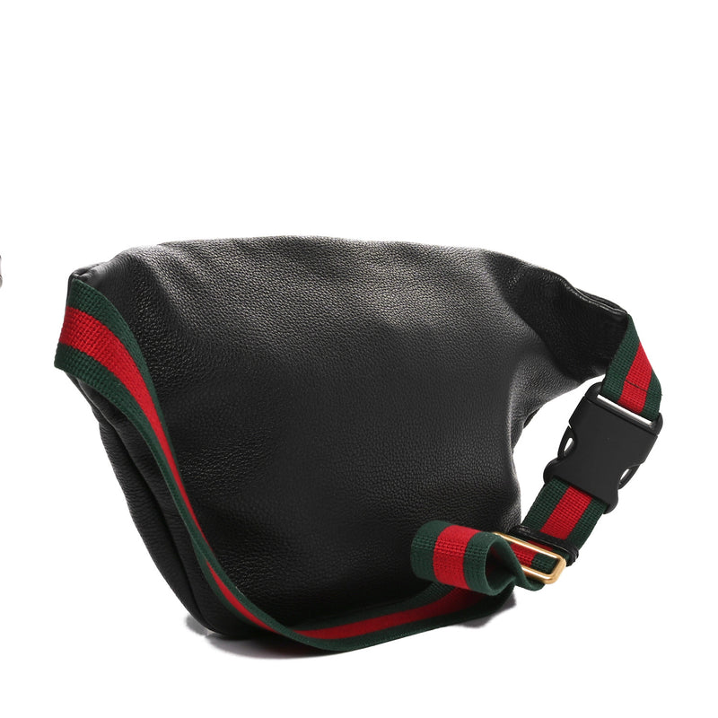 Gucci Grained Calfskin Logo Belt Bag