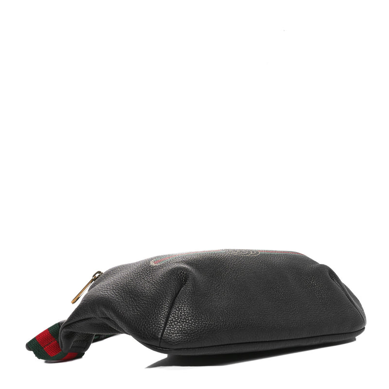 Gucci Grained Calfskin Logo Belt Bag