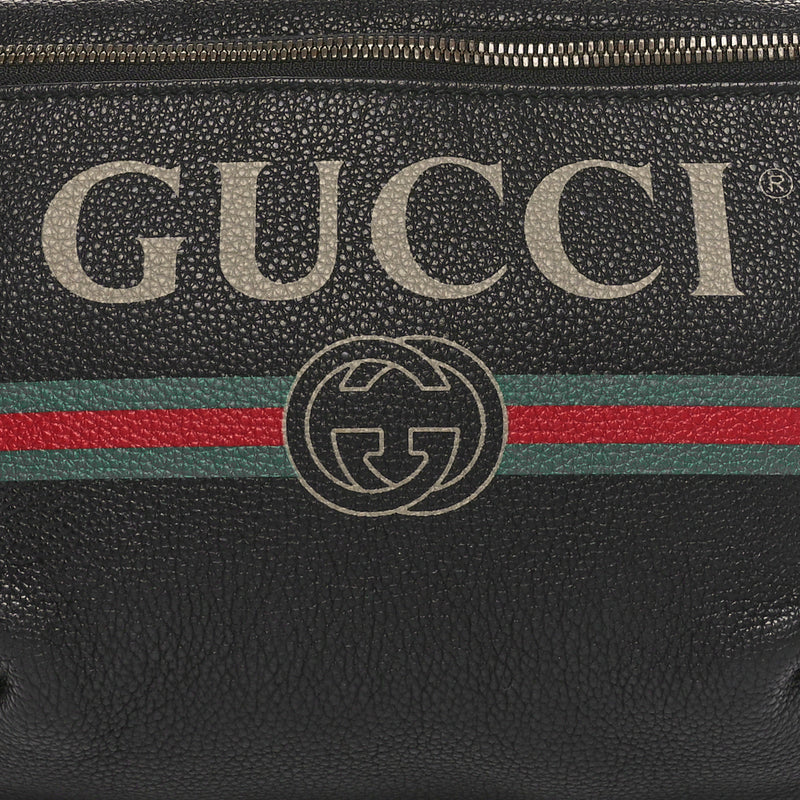 Gucci Grained Calfskin Logo Belt Bag