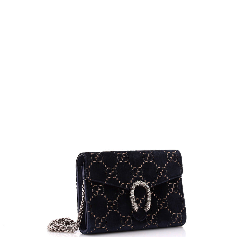 Gucci Dionysus Chain Wallet Gg Velvet