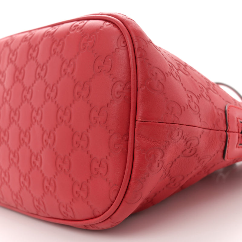 Gucci Guccissima Medium Dome Bag Red