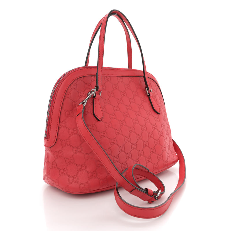 Gucci Guccissima Medium Dome Bag Red