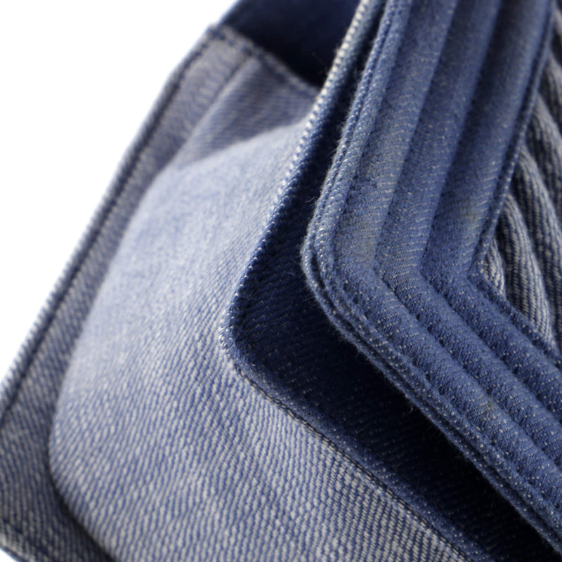 Chanel Boy Flap Bag Chevron Denim Old