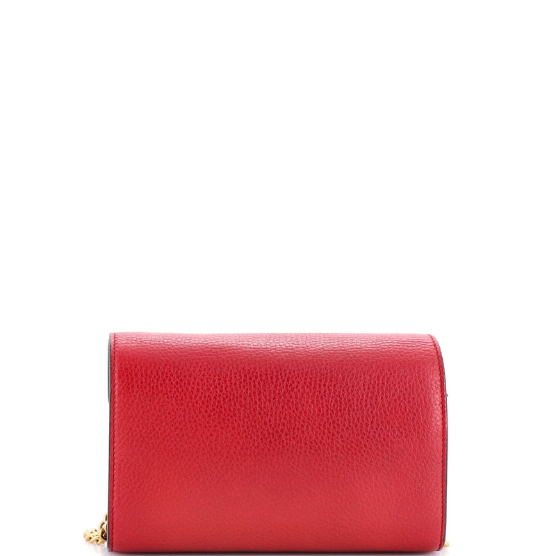 Gucci Gg Marmont Chain Wallet Leather