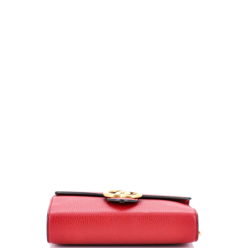 Gucci Gg Marmont Chain Wallet Leather