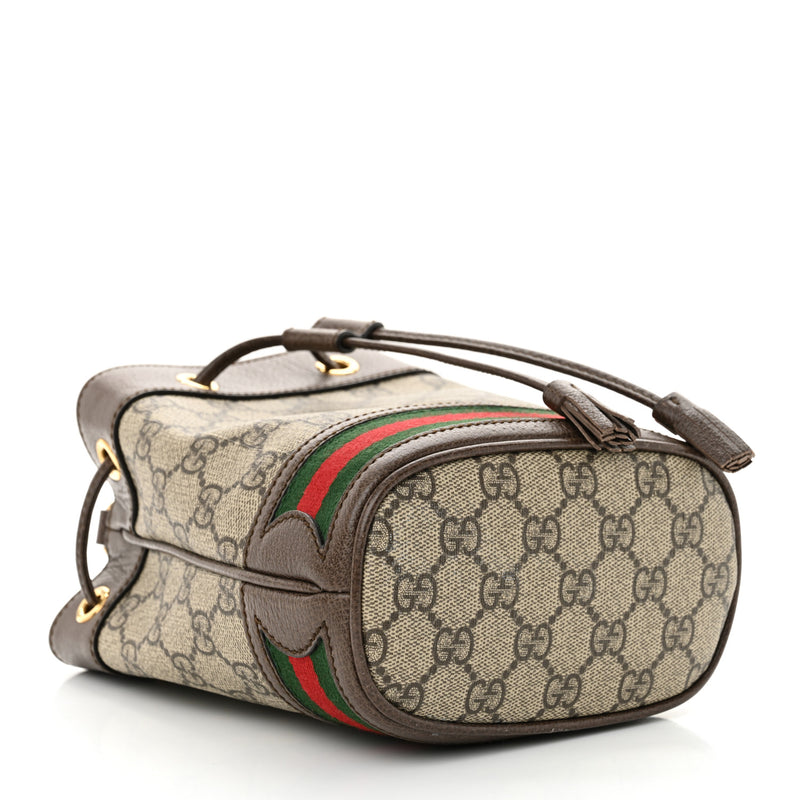 Gucci Gg Supreme Web Mini Ophidia Bucket