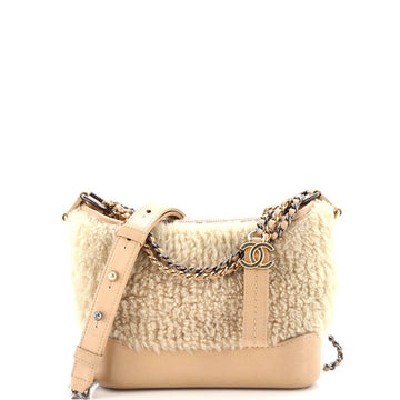 Chanel Gabrielle Hobo Shearling And