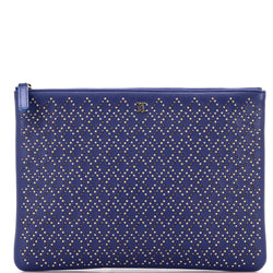 Chanel O Case Clutch Studded Lambskin