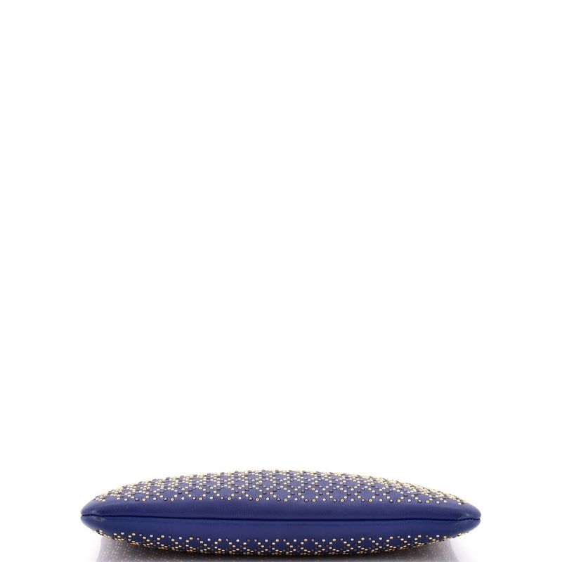 Chanel O Case Clutch Studded Lambskin