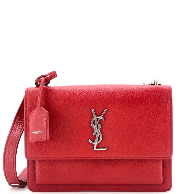 Saint Laurent Sunset Satchel Leather