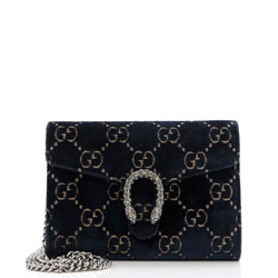 Gucci Dionysus Chain Wallet Gg Velvet